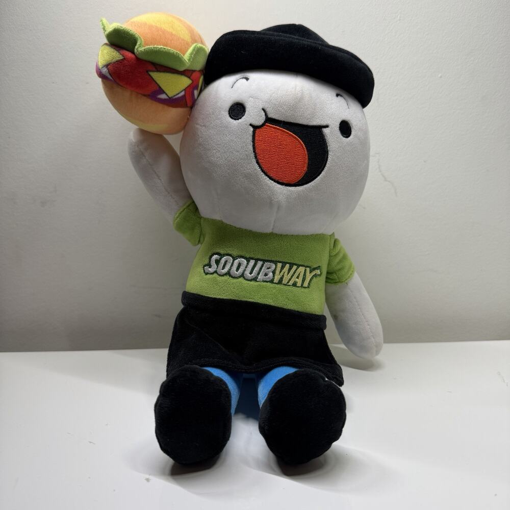 The Odd 1s Out Sooubway James Plush 8" Sandwich Uniform Cartoon YouTuber UCC